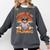 I Teach In My Pajamas Teacher Sunset Bear Retro Comfort Colors Sweatshirt Pepper