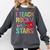 I Teach Rockstars Band Vibes Teacher Rocks My Music Teaching Comfort Colors Sweatshirt Pepper