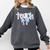 Teach Teacher Coquette Bow Pencil Back To School First Day Comfort Colors Sweatshirt Pepper Teach Teacher Coquette Bow Pencil Back To School First Day Comfort Colors Sweatshirt Pepper