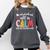 Teacher All Calm Said No Teacher Christmas Pencil Tree Comfort Colors Sweatshirt Pepper