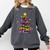 Teacher Crayon Christmas Tree Lights Student School Xmas Comfort Colors Sweatshirt Pepper