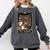 The Teacher Ghost Book Reading Books Lover Halloween Comfort Colors Sweatshirt Pepper