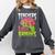 Teachers Love Brains Zombie Teacher Halloween Zombies Comfort Colors Sweatshirt Pepper