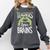 Teachers Love Zombie Teacher Halloween Fun Comfort Colors Sweatshirt Pepper