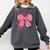 Teaching Is A Work Of Heart Pencil Bow Teacher Valentine Comfort Colors Sweatshirt Pepper