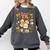 Team TK Crew Preppy Coquette Bow Pumpkin Fall TK Teacher Comfort Colors Sweatshirt Pepper