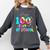 Tie Dye Happy 100th Day Of School Teacher Student 100 Days Comfort Colors Sweatshirt Pepper