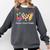 Tie Dye Hippie Peace Love Teach Teacher Appreciation Comfort Colors Sweatshirt Pepper