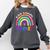 Tiny Human Tamer Watercolor Rainbow Daycare Teacher Comfort Colors Sweatshirt Pepper Tiny Human Tamer Watercolor Rainbow Daycare Teacher Comfort Colors Sweatshirt Pepper