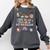 The Tired Teachers Department Retro Groovy Back To School Comfort Colors Sweatshirt Pepper
