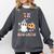 TK Boo Crew Retro Groovy Halloween Floral Ghost TK Teacher Men Women Kids Comfort Colors Sweatshirt Pepper TK Boo Crew Retro Groovy Halloween Floral Ghost TK Teacher Men Women Kids Comfort Colors Sweatshirt Pepper