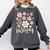 TK Vibes Back To School TK Girl Kid TK Team TK Teacher Women Comfort Colors Sweatshirt Pepper
