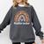 Toddler Teacher Rainbow Leopard Infant Teacher Men Women Comfort Colors Sweatshirt Pepper