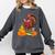 Turkey Reading Books Fall Thanksgiving Teacher Book Comfort Colors Sweatshirt Pepper