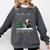 Ugly Christmas Tree Lights Xmas Santa Riding Boston Terrier Comfort Colors Sweatshirt Pepper