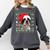 Ugly Xmas Sweater Santa Boston Terrier Dog Christmas For Men Women Kids Comfort Colors Sweatshirt Pepper