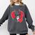Valentine's Day Boston Terrier Comfort Colors Sweatshirt Pepper