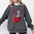 Valentine's Day Boston Terrier Dog Vector Comfort Colors Sweatshirt Pepper