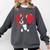 Valentine's Day Boston Terrier Heart Comfort Colors Sweatshirt Pepper