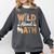 Wild About Math Cute Teacher Student Math Club Comfort Colors Sweatshirt Pepper