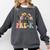 Wildflower Pre-K Preschool Team Floral Teacher Girls Comfort Colors Sweatshirt Pepper