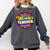 Wonder Teacher Super Woman Power Superhero Back To School Comfort Colors Sweatshirt Pepper