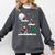 Xmas Lighting Tree Santa Riding Boston Terrier Christmas Comfort Colors Sweatshirt Pepper