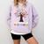 100 Days In The Books Reading Teacher 100th Day Of School Comfort Colors Sweatshirt Orchid