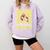 100th Day Of School Teacher Monkey Pun Banana For Men Women Girls Kids Comfort Colors Sweatshirt Orchid