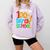 100th Day Of School Teachers Kids Happy 100 Days Comfort Colors Sweatshirt Orchid 100th Day Of School Teachers Kids Happy 100 Days Comfort Colors Sweatshirt Orchid