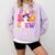 1st Grade Boo Crew Halloween First Grade Halloween Teacher Comfort Colors Sweatshirt Orchid