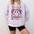 In My 1st Grade Era Smile Face Back To School Teacher Kid Comfort Colors Sweatshirt Orchid