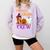 4th Grade Boo Crew Teacher Student Halloween Costume Comfort Colors Sweatshirt Orchid