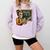 67 Teacher Halloween Skeleton Comfort Colors Sweatshirt Orchid