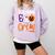 7th Grade Boo Crew Teacher Student Halloween Costume Comfort Colors Sweatshirt Orchid