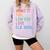 Admit It You Low Key Love ELA Bruh English Teacher Comfort Colors Sweatshirt Orchid