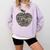 Apple Camoflauge Clothing Camo Student Teacher Cute School Comfort Colors Sweatshirt Orchid