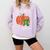I Ate Some Pumpkin Pi Pie Math Teacher Halloween For Men Women Kids Comfort Colors Sweatshirt Orchid