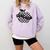 Back To School Checkered Apple Teacher Checkerboard Teacher For Men Women Girls Kids Comfort Colors Sweatshirt Orchid