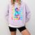 Back To School Eighth 8th Grade Tie Dye Typography Teacher Comfort Colors Sweatshirt Orchid