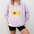 Back To School Teach Love And Inspire Teacher Sunflower Comfort Colors Sweatshirt Orchid