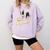 Ballaholic Boston Terrier Dog Chasing Bostie Ball Comfort Colors Sweatshirt Orchid