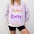 The Best Teachers Are A Bit Batty Teacher Bat Halloween Comfort Colors Sweatshirt Orchid