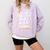 Bilingual Teacher Maestra Spanish Teacher Comfort Colors Sweatshirt Orchid