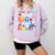 I Blasted Through 100 Days Of School 100th Day Teacher Kids Comfort Colors Sweatshirt Orchid