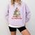 All Booked For Christmas Xmas Tree Teacher Holiday Pajamas Comfort Colors Sweatshirt Orchid All Booked For Christmas Xmas Tree Teacher Holiday Pajamas Comfort Colors Sweatshirt Orchid