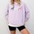 Boston Terrier 4th Of July Dog Patriotic USA Flag Man Woman Comfort Colors Sweatshirt Orchid