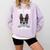 Boston Terrier American Gentleman Dog Lover I'm Well Trained Comfort Colors Sweatshirt Orchid