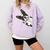 Boston Terrier Bostie Dog Kids Men Comfort Colors Sweatshirt Orchid