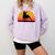 Boston Terrier Bostie Sunset Retro Dog Pet Mom Dad Comfort Colors Sweatshirt Orchid